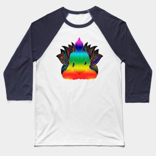 Colorful Chakra Meditation Baseball T-Shirt